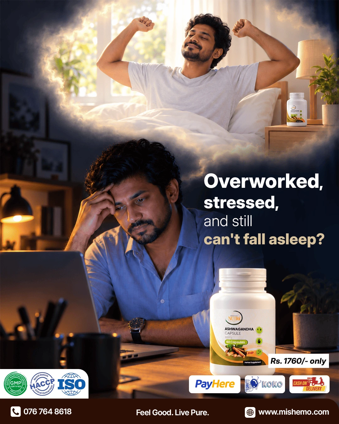 Mishemo Ashwagandha Product Poster