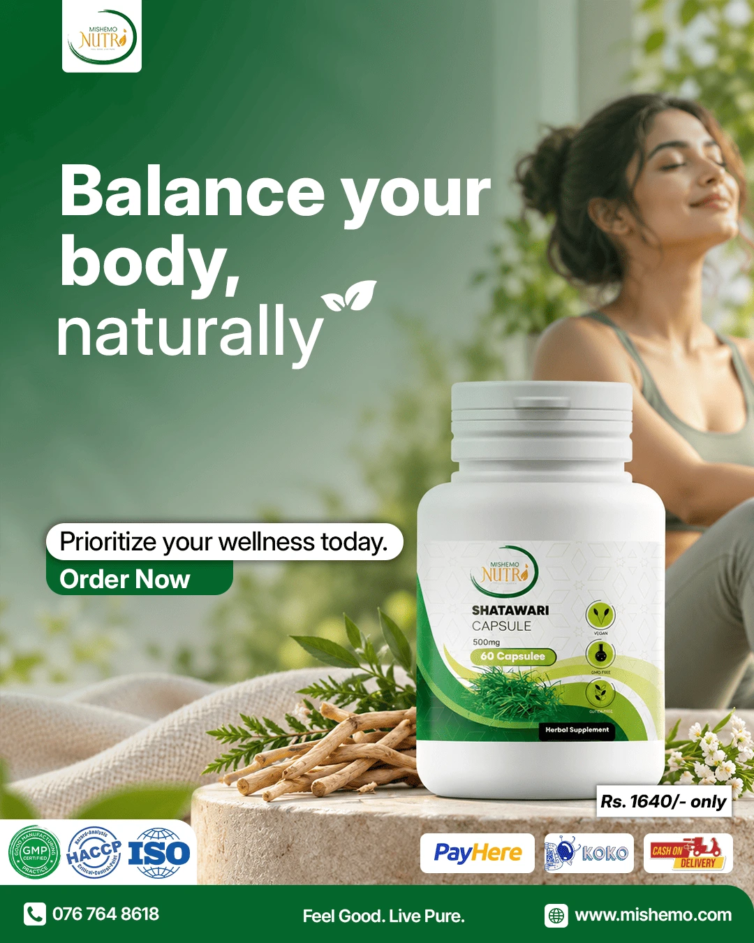 Mishemo Shatawari Product Poster